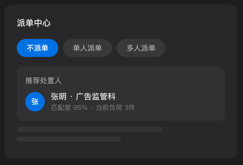 智能派单调度